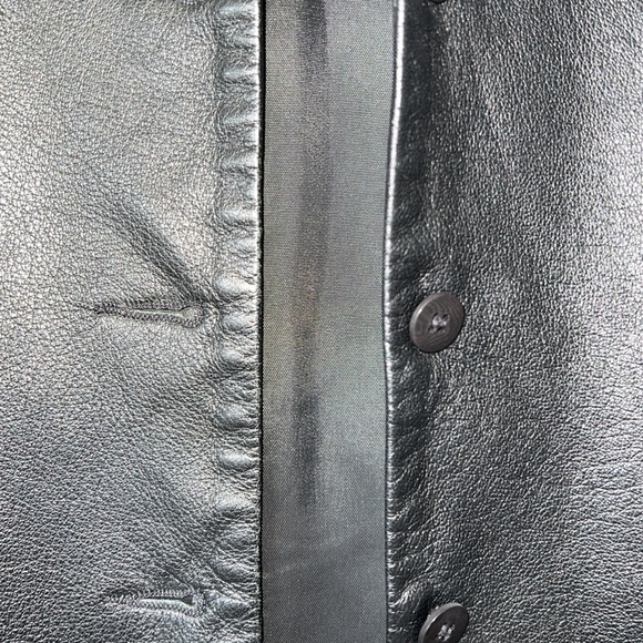 MAXAZRIA  black mixed/ leather jacket 🇺🇸 - Picture 8 of 9